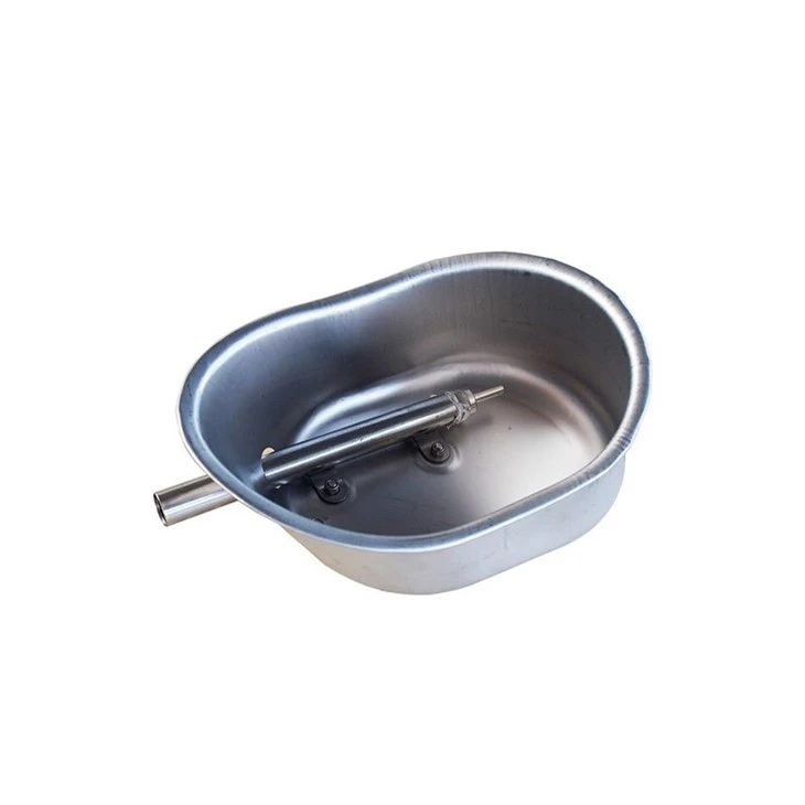 Cuenco de agua para cerdos ahorrador de agua-de acero inoxidable